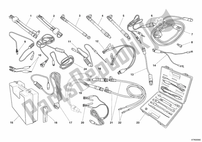 Wszystkie części do Przyrz? D Do Kontroli Ci? Nienia Ducati Sport ST3 S ABS 1000 2007